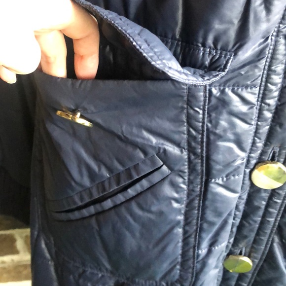 Marc By Marc Jacobs Nylon Navy Blue Trench Puffer Coat - Picture 14 of 16